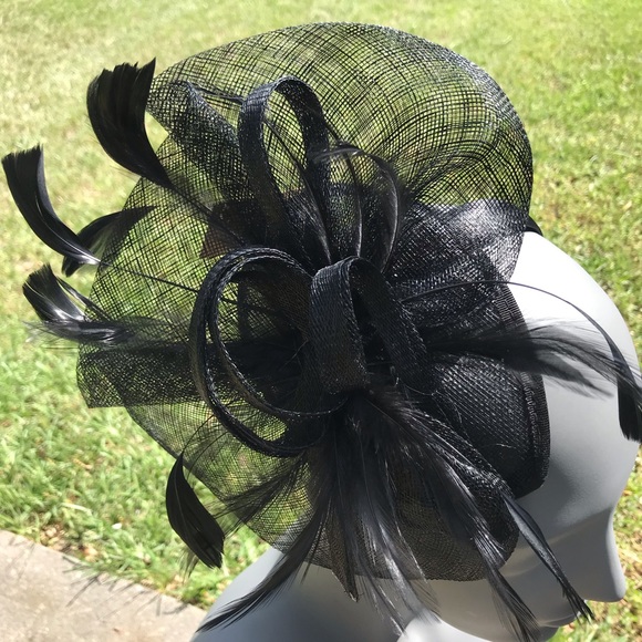 Hat Black Fascinator - Picture 3 of 6